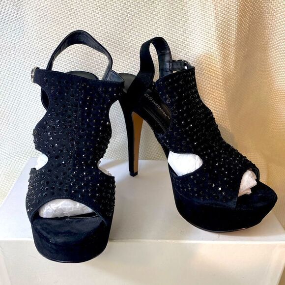 BCBGeneration platform gem ultra high heels leather uppers  7.5 gothcore - Picture 1 of 11